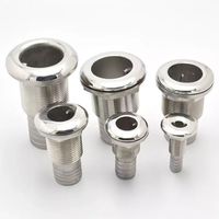 Pièces marines en gros d'usine 316 échappement de chauffage Diesel Webasto en acier inoxydable à travers la coque pour bateau