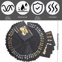 Jeu de cartes personnalisé, cartes à jouer imperméables, lisses, durables, en plastique, pour le poker, la plage, le casino, les jeux de cartes