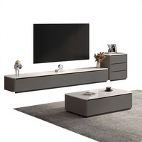 Weißer Moderner und Exquisiter TV-Schrank und Couchtisch Wohnzimmermöbel