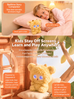 Robot IA intelligent en peluche avec ChatGPT, jouet compagnon interactif pour l'apprentissage et le jeu des enfants, robot de service en silicone
