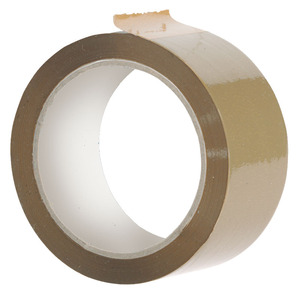Cinta Adhesiva FERVI para Embalaje, Activada por Agua, Sensible a la Presión, de Fusión en Caliente, Acrílica, Impermeable, Color Avana - Product Image 1