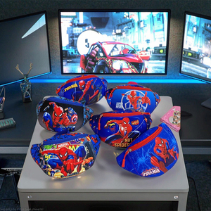 Toptan çocuk Crossbody çanta karikatür kahraman çanta Boy kids 'rahat dikiş tasarım büstü çanta hafif moda göğüs çantası - Product Image 1