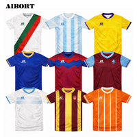 Camiseta de Fútbol Aibort, Precio de Fábrica, Personalizada, Deportiva, de Secado Rápido, Ventilada y Resistente, para Juegos al Aire Libre
