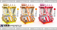 Machine à grue multicolore élégante pour centres commerciaux, machine de jeu automatique à monnayeur, durable, facile à utiliser, personnalisable
