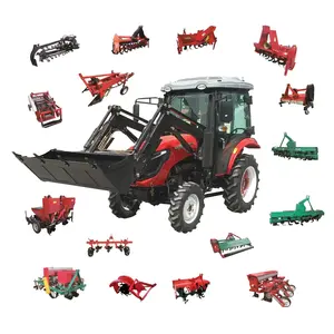 Mini tracteur agricole de jardin 4x4 de grandes marques chinoises 4wd 50hp en vente