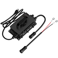 Chargeur de batterie au lithium professionnel LiTime à trois étapes de charge, étanche IP65, 58,4 V 18 A, câble d'entrée, indicateurs LED, portable