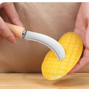 Cortador de cuchillo de fruta de acero inoxidable afilado para sandía, mango, Jaca, piña, operación Manual, plástico PP, para fruterías - Product Image 3