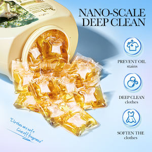 SADOER Fresia OEM Etiqueta Privada cápsulas de detergente para ropa fragancia duradera Suaviza la ropa lavado cuentas de Gel de limpieza - Product Image 2