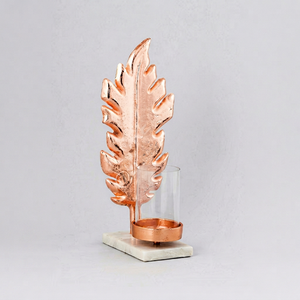 Wholesale Nordic Aluminum Handmade Eco-Friendly Heat Resistant Tall Wedding Centerpieces for Events Unique <b>Leaf</b> Design - Product Image 1