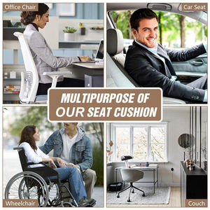 Cojín Ortopédico Universal de Cuero de Lujo para Asiento de Coche, Fabricantes de Primera Calidad, Aumenta la Altura para Conductores Bajos - Product Image 6