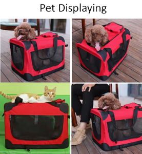 Lüks Modern stil katlanabilir taşınabilir Pet köpek evi Oxford yumuşak sandık taşıyıcı kafes kulübesi katı polar Mat Snap düğmesi kediler - Product Image 3