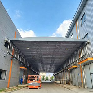 Auvent de terrasse motorisé robuste à <span class=keywords><strong>toit</strong></span> rétractable en tissu PVC, couverture coulissante électrique pour extérieur et jardin - Product Image 4