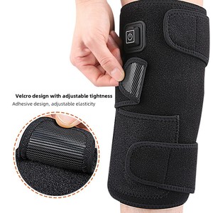 Hot Sale USB <strong>Heated</strong> Thick <strong>Knee</strong> Wrap Electric <strong>Knee</strong> Pad Graphene Heating Adjustable Hook Loop Warm Compress Reusable <strong>Knee</strong> <strong>Support</strong> - Product Image 4