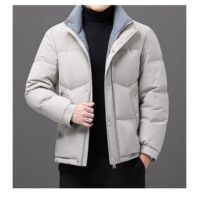 Veste matelassée pour homme sur mesure OEM, manteau décontracté d'extérieur avec rembourrage en duvet