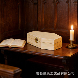 Wooden Pet Urn Rectangle Natural Wood Color Simple Style Desktop Storage <b>Box</b> <b>Memorial</b> <b>Box</b> Solid Wood Material - Product Image 5