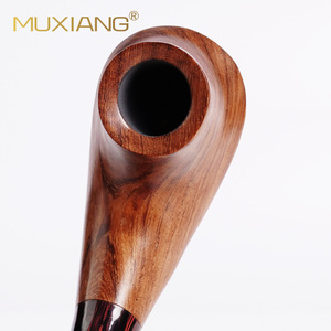 MUXIANG Handmade Rosewood Smoking Pipe 3mm Smoke Channel Colored Glue Mouthpiece Freestyle Tobacco Pipe - Product Image 2
