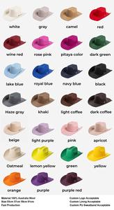 หมวกแฟชั่นสไตล์อินเดียน่า โจนส์ มีสินค้าในสต็อก หมวกสักหลาดขนสัตว์จากเท็กซัส สหรัฐอเมริกา ขายส่ง หมวกคาวบอยสไตล์ตะวันตกสำหรับทุกเพศ - Product Image 2