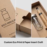 Boîte cadeau de luxe personnalisée pour insuline, en papier kraft écologique, emballage médical durable pour kit diabétique, USA