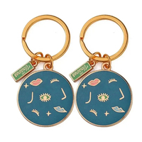 Citroen Slice Ontwerp Sleutelhanger Custom Gele Kleur Glitter Anime Hard Fruit Emaille Metalen Citroenvorm Sleutelhanger