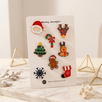 Fabricant d'articles métalliques personnalisés : Épingles de revers SJ Rpins en émail dur et doux, plaqué or, avec logo anime mignon, pour arbre de Noël, taille personnalisée