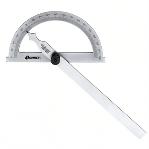 Fervi Simple Goniometer 180 Degree Metal Protractor Angle <b>Measuring</b> <b>Tool</b> For Precision Work - Product Image 2