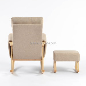 Maternity Soothe Nursery Nursing Breast Feeding Rocking Leisure Glider Chair with <b>Stool</b> 7 Positions Adjustable - Product Image 5