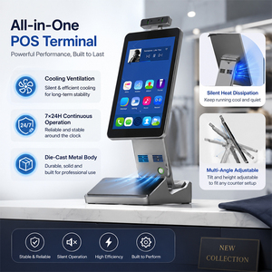 Monitor de pantalla táctil de 10.1 pulgadas, sistema de reconocimiento de identidad, máquina todo en uno, sistema POS Aio, cajón POS digital. - Product Image 3