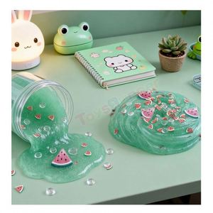 Kit de slime éducatif unique à faire soi-même, en vrac, pour un projet créatif et amusant anti-stress, fournitures de pâte à modeler, paillettes, breloques transparentes, sans danger pour les enfants - Product Image 5
