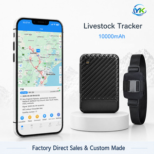 Traceur GPS pour bétail, moutons, chevaux, étanche, magnétique puissant, 10000 mAh, avec collier en nylon - Product Image 1