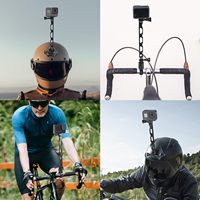 KAMPHO Bras de rallonge en aluminium, bras de support de montage en métal pour Gopro Hero, DJI, Insta360 Helmet Selfie Pole