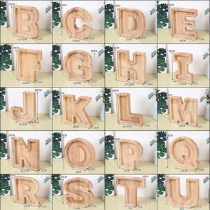 Handcrafted Wooden Letter Piggy Bank Customizable Kids Savings Bank for Birthdays Gift - Product Image 6