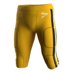 Pantalons de football américain durables avec protections optionnelles pour les hanches, les cuisses et les genoux, conçus pour des performances professionnelles lors des matchs. - Product Image 1