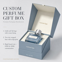 Scatola Regalo Personalizzata di Lusso per Profumi e Candele Profumate, Design Innovativo in Cartone Stampato