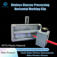 Clip De Marquage De Précision Pour Lunettes Sans Monture Dispositif De Positionnement De Lentille Avec Règle Pour Perçage