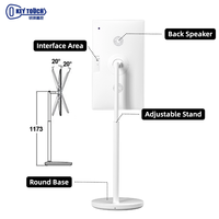 Tableta Android de 32 Pulgadas con Pantalla Táctil Giratoria Vertical, Soporte de Piso, Resolución Full HD, Retroiluminación LED para Uso Industrial, 8+128G