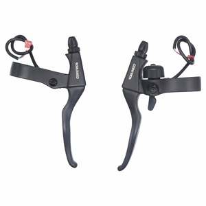 Levier de frein gauche droit en option Levier de frein Hall linéaire à 3 fils avec <span class=keywords><strong>poignée</strong></span> de frein à cloche pour Scooter E-bike Bicycle 160mm Rotor - Product Image 1