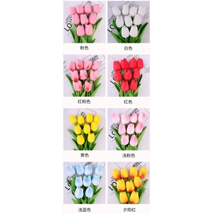 Tige de tulipe artificielle réaliste de haute qualité, décoration intérieure/extérieure pour les mariages, la fête des pères et la fête des mères - Product Image 3