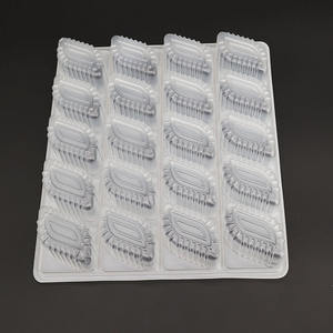 Boîtes en plastique PET jetables de qualité alimentaire en gros, emballage personnalisé pour plateau à dumplings avec impression de logo, transparentes - Product Image 5