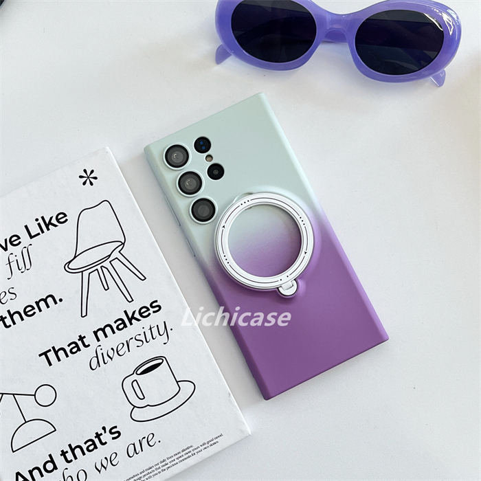 Púrpura + Gris claro