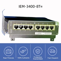 Module d'extension en cuivre Cisco Switch Catalyst IEM-3400-8T= 8x 1000BASE-T RJ45, extensible à 18 ports GE au total, consommation électrique de 12 W