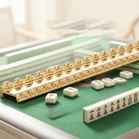 Supports creux en acrylique pour tuiles de Mahjong, 4 pièces, support décoratif pour règle de Mahjong, accessoires pour jeu de société Mahjong américain