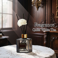 Ensemble d'huiles essentielles d'aromathérapie parfumées au thé blanc sans flamme, fleurs séchées, désodorisant pour la maison, cube parfumé pour une meilleure ambiance intérieure