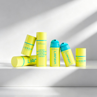 Flacon pompe sans air en PCR PP écologique personnalisable 35/50/75/100/150/200 ml pour masque facial, crème solaire, lotion, recyclable