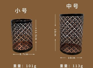 Decorazione Natalizia per la Casa, Portacandele in Metallo Nero, Eleganti Portacandele Traforati per Matrimoni, Oggetti Decorativi per Feste e Casa - Product Image 5