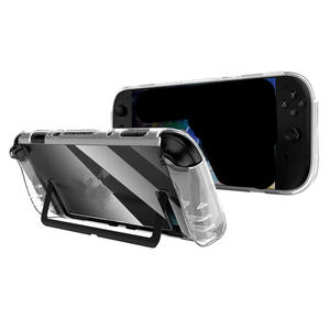 SYYTECH funda protectora <span class=keywords><strong>de</strong></span> cristal para almacenamiento <span class=keywords><strong>de</strong></span> tarjetas <span class=keywords><strong>de</strong></span> juego <span class=keywords><strong>de</strong></span> TPU <span class=keywords><strong>de</strong></span> una pieza para NS <span class=keywords><strong>Nintendo</strong></span> <span class=keywords><strong>Switch</strong></span> 2 V2 consola Shell funda protectora transparente - Product Image 3