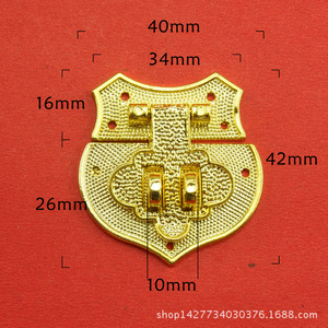 <b>Heart</b>-<b>shaped</b> <b>Box</b> Buckle S67 Zinc Alloy 42mm Traditional Jewelry <b>Box</b> Lock Keyless Durable Furniture Lock - Product Image 1