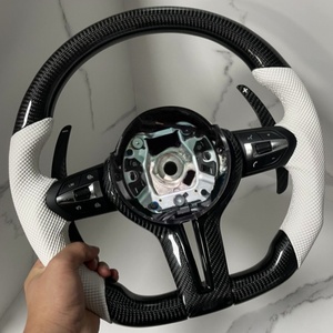 <span class=keywords><strong>Volante</strong></span> de Fibra de Carbono para Automóvil, <span class=keywords><strong>Volante</strong></span> de Cuero Blanco para <span class=keywords><strong>BMW</strong></span> F10 F30 E90 F70 E71 F31 F32 X5 X6 F01 F07 F20 F11 F22 M3 M5 - Product Image 3