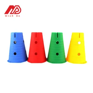 Fábrica atacado 30cm altura Agility cones Material plástico 28cm cones para crianças Integração sensorial