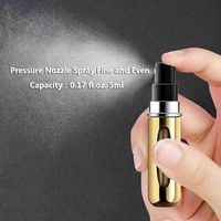 Bouteilles de parfum rechargeables séparées de 5ml Bouteilles vides d'atomiseur de parfum de jet de voyage pour voyager