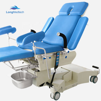 Lit d'examen obstétrique électrique multifonctionnel électro-hydraulique, fauteuil de gynécologie, table d'accouchement, mobilier hospitalier